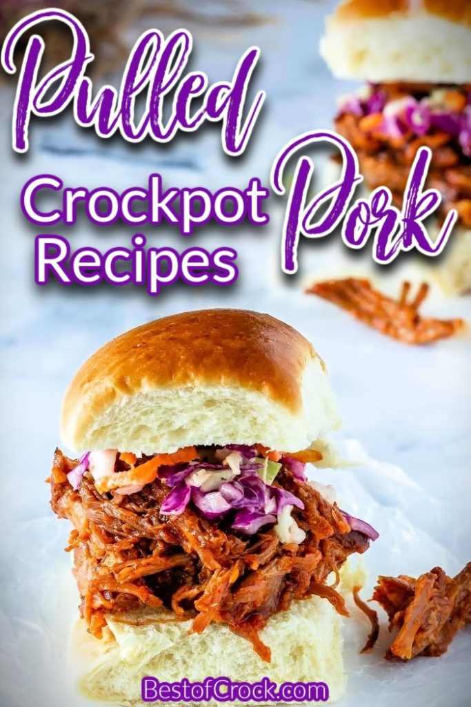 Slow cooker pulled pork recipes make meal prep even easier with so many different pulled pork flavors to choose from as you plan delicious dinner recipes. Slow Cooker Pulled Pork BBQ Sauce | Slow Cooker Pulled Pork Chops | Slow Cooker Pulled Pork Tenderloin | Crockpot Recipes with Pork | Crockpot BBW Recipes | Pulled Pork Crockpot | Pulled Pork Slider Recipes | Summer BBQ Recipes | Crockpot BBQ Recipes #slowcookerrecipes #crockpotrecipes