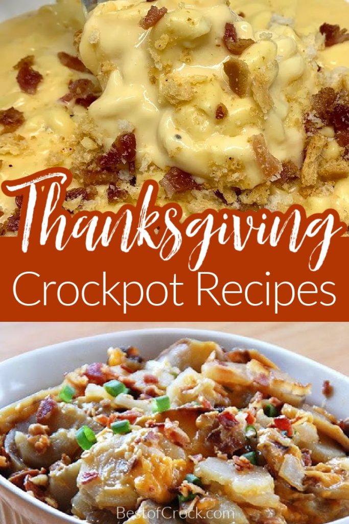The best crockpot Thanksgiving recipes will help you host the best holiday gathering with the best Thanksgiving food around. Crockpot Thanksgiving Side Dishes | Thanksgiving Desserts | Thanksgiving Appetizer Recipes | Crockpot Holiday Recipes | Crockpot Dinner Party Ideas | Slow Cooker Recipes for Fall | Slow Cooker Party Recipes #crockpotrecipes #thanksgivingrecipes