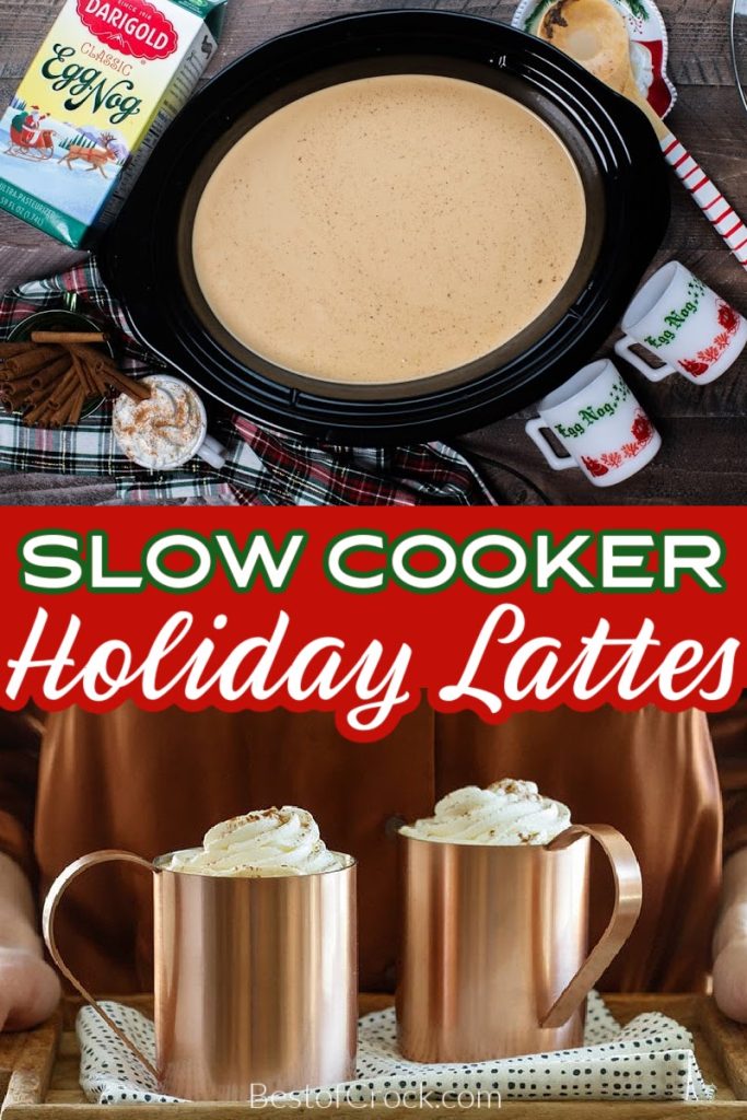 It is easier than ever to make slow cooker holiday latte recipes filled with seasonal flavors that can become part of your traditions. Slow Cooker Holiday Recipes | Slow Cooker Coffee Recipes | Vanilla Latte Recipe | How to Make a Latte | Holiday Crockpot Drink Recipes | Drink Recipes for Holiday Parties #holidays #slowcooker