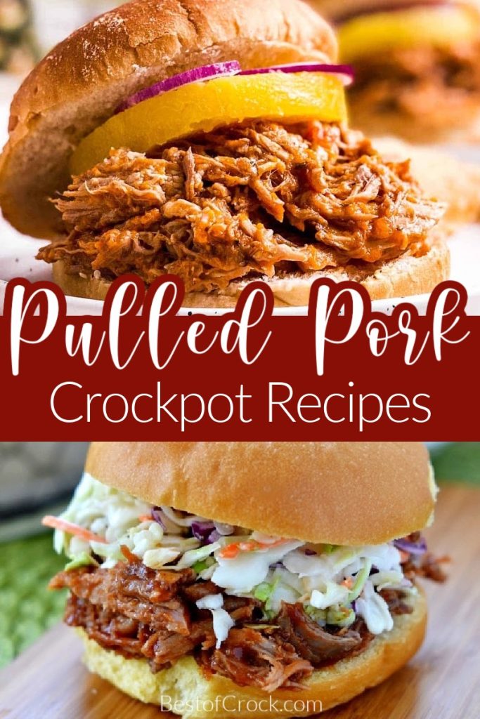 Slow cooker pulled pork recipes make meal prep even easier with so many different pulled pork flavors to choose from as you plan delicious dinner recipes. Slow Cooker Pulled Pork BBQ Sauce | Slow Cooker Pulled Pork Chops | Slow Cooker Pulled Pork Tenderloin | Crockpot Recipes with Pork | Crockpot BBW Recipes | Pulled Pork Crockpot | Pulled Pork Slider Recipes | Summer BBQ Recipes | Crockpot BBQ Recipes #slowcookerrecipes #crockpotrecipes