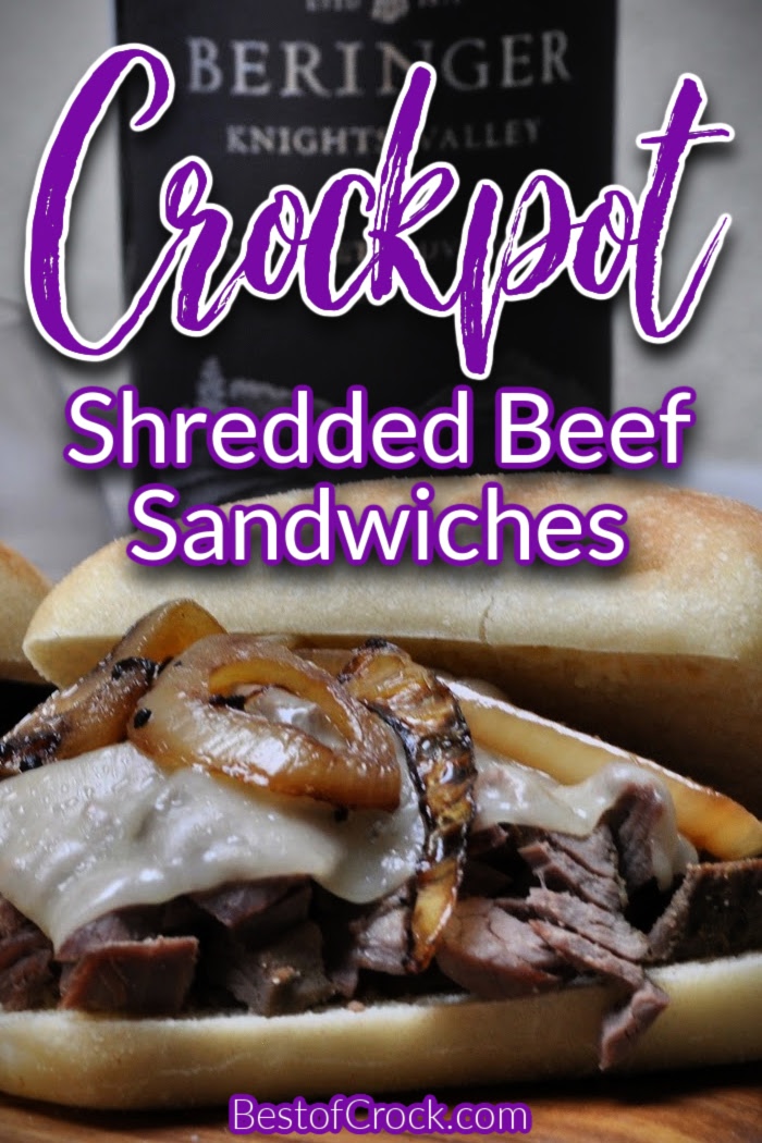 Slow cooker shredded beef sandwiches are easy to make for lunch or dinner and are a simple crockpot meal planning recipe the whole family can enjoy. Slow Cooker Beef Recipe | Crockpot Beef Recipes | Crockpot Lunch Recipes | Slow Cooker Dinner Recipes | Crockpot Sandwich Recipes #slowcooker #beef via @bestofcrock
