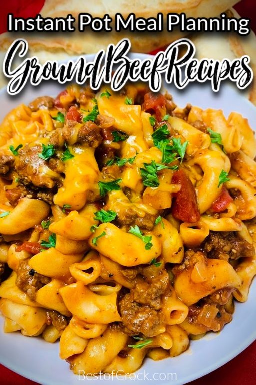 Instant Pot Ground Beef Recipes for Meal Planning