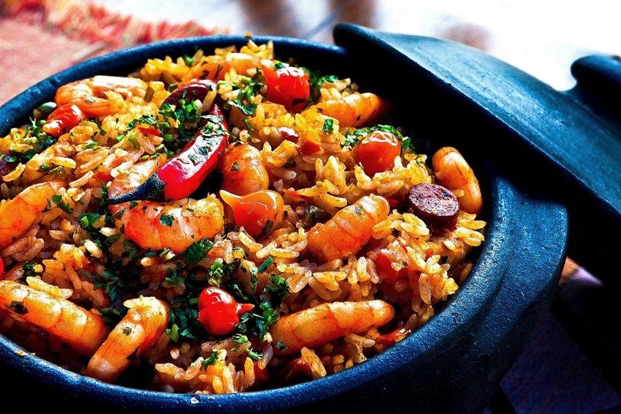 Easy Crock Pot Shrimp Recipes a Bowl of Shrimp, Rice, Andouille Sausage