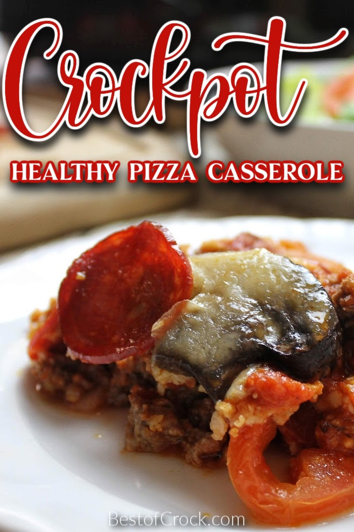 A healthy crockpot pizza casserole can really make a difference as a weight loss recipe and is a family dinner recipe that everyone will love. Crockpot Recipes for Dinner | Slow Cooker Dinner Recipe | Healthy Crockpot Recipes | Crockpot Recipes for Families | Healthy Dinner Recipes Slow Cooker #crockpot #recipes via @bestofcrock