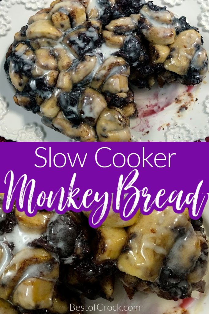 This slow cooker monkey bread recipe is perfect as a crockpot dessert or even a crockpot breakfast. Plus, it is an easy recipe you can make with children, too! Slow Cooker Breakfast Recipes | Holiday Crockpot Recipes | Crockpot Dessert Recipes | Easy Brunch Recipes | Slow Cooker Dessert Recipes | Crockpot Breakfast Recipes | Holiday Party Recipes | Christmas Party Recipes | Weekend Crockpot Recipes #breakfastrecipes #crockpotrecipes