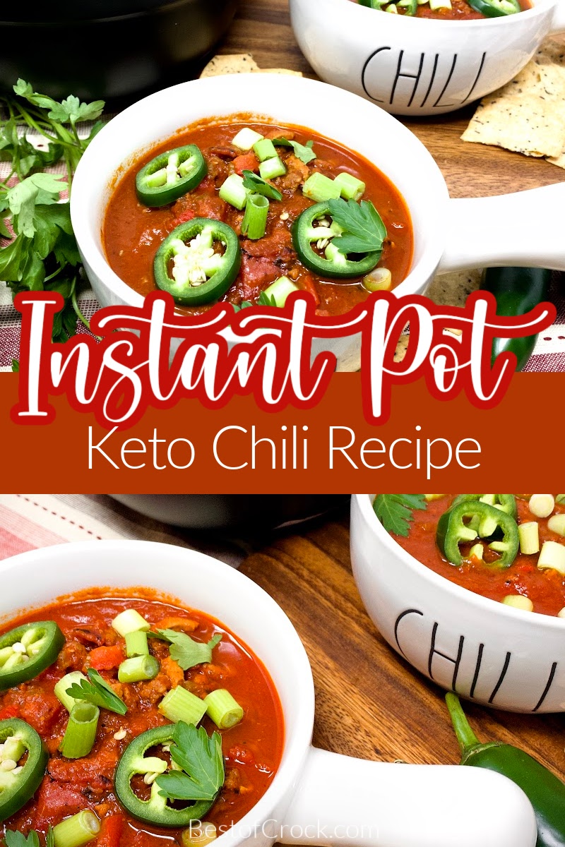There are many ways to make chili but the best might be the beanless Instant Pot ketogenic chili that is perfect for any low carb diet. Instant Pot Chili Recipe | Low Carb Chili Recipe | Keto Chili Recipe | Low Carb Beef Chili | Low Carb Pork Chili | Keto Instant Pot Recipe #keto #instantpot via @bestofcrock