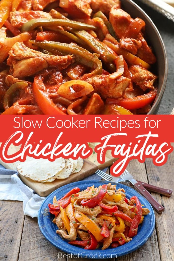 The best chicken fajitas slow cooker recipes bring the amazing flavors of chicken, bell peppers, and onions to your kitchen for an easy and flavorful dinner. How to Make Chicken Fajitas | Crockpot Mexican Recipes | Slow Cooker Dinner Recipes | Chicken Fajita Marinade | Taco Tuesday Recipes | Crockpot Recipes with Chicken | Chicken Slow Cooker Recipes | Slow Cooker Mexican Recipes | Homemade Mexican Dinners #chickenrecipes #fajitas