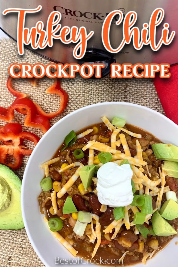 Crockpot Turkey Chili with Pinto Beans - Best of Crock