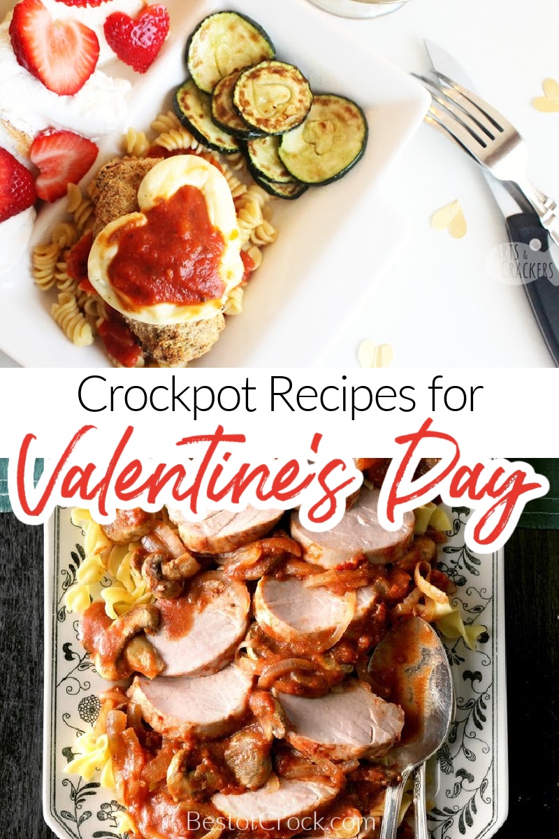 Crockpot Valentine’s Day recipes make for an easy and delicious romantic dinner for two by candlelight. Crockpot Valentines Dinner | Crockpot Valentines Dessert | Slow Cooker Valentines Candy | Valentines Day Crockpot Dinner | Romantic Crockpot Recipes | Date Night Crockpot Recipes | Dinner Date Slow Cooker Ideas #valentinesday #crockpot via @bestofcrock