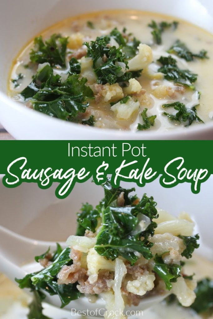 The instant pot adds so much flavor to soups through its cooking process! This instant pot sausage and kale soup recipe is easy to make and perfect for meal planning. Healthy Instant Pot Recipes | Healthy Dinner Recipes | Easy Soup Recipes | Instant Pot Kale Recipes | Instant Pot Sausage Recipes | Pressure Cooker Soup Recipes | Healthy Recipes with Kale | Kale Soup Recipes | Healthy Instant Pot Soup Recipes #InstantPotrecipes #souprecipe