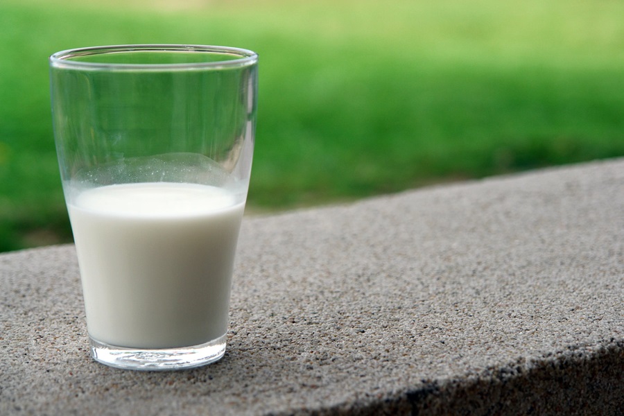 Easy Instant Pot Breakfast Recipes a Glass of Milk on a Bannister with Grass in the Background
