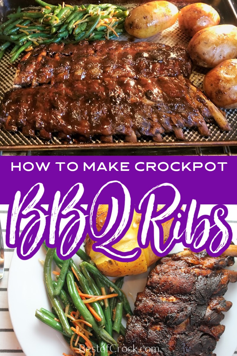 When you know how to make crockpot BBQ ribs, they simmer for hours resulting in tender flavorful ribs that can be paired with any side dishes. BBQ Ribs Recipe | Slow Cooker Ribs Recipe | Crockpot Ribs Recipe | Crockpot Dinner Recipes | Crockpot Recipes with Pork | Easy Crockpot Recipes | Slow Cooker BBQ Recipes | Crockpot BBQ Recipes | Slow Cooker Recipes with Pork #crockpot #BBQrecipes