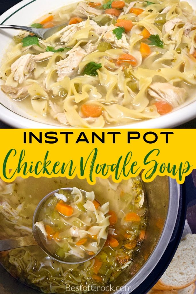 Instant pot chicken noodle soup is easy to make and a comfort food everyone enjoys any time of the year. Homemade Chicken Noodle Soup Recipes | Chicken Noodles Soup Rotisserie | Healthy Soup Recipe | Instant Pot Soup Recipe | Healthy Instant Pot Recipe | Easy Instant Pot Recipe | Instant Pot Recipes with Chicken | Chicken Instant Pot Recipes | Leftover Chicken Recipes #InstantPotRecipes #Healthyrecipes