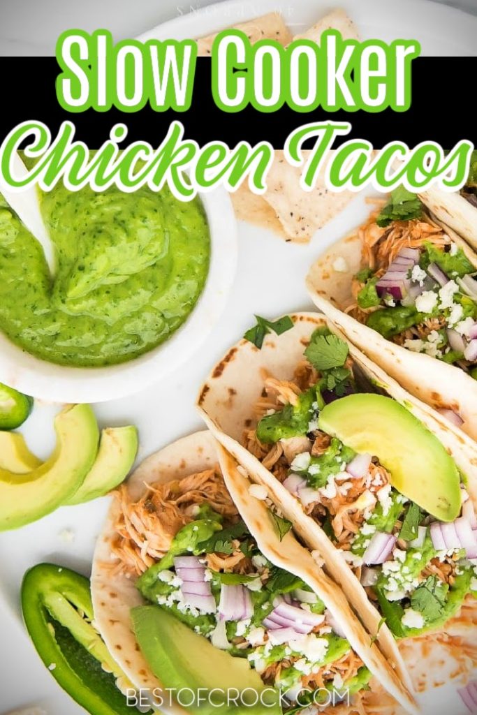 The best slow cooker chicken taco recipes make meal planning easy offering a world of amazing flavors for easy lunch and dinner recipes. Chicken Tacos Recipe Shredded | Korean Chicken Tacos Recipe | Mexican Slow Cooker Chicken | Crockpot Chicken Fajitas | Crockpot Chicken Dinner Recipes | Mexican Crockpot Recipes | Crockpot Taco Tuesday Recipes | Crockpot Mexican Food | Easy Mexican Food Recipes | Taco Tuesday Recipes | Chicken Tacos for Taco Tuesday #tacos #slowcookerrecipes