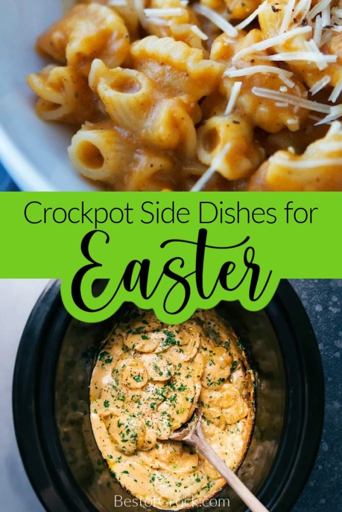 Crockpot Easter side dish recipes will go well with your lamb or ham this Easter and make cooking dinner for the family easier. Easter Recipes | Slow Cooker Easter Recipes | Crockpot Side Dishes | Crockpot Holiday Recipes | Crockpot Holiday Side Dishes | Slow Cooker Side Dishes | Healthy Crockpot Recipes | Recipes for Easter | Side Dishes for Easter Dinner | Easter Dinner Recipes #easterrecipes #easterdinner