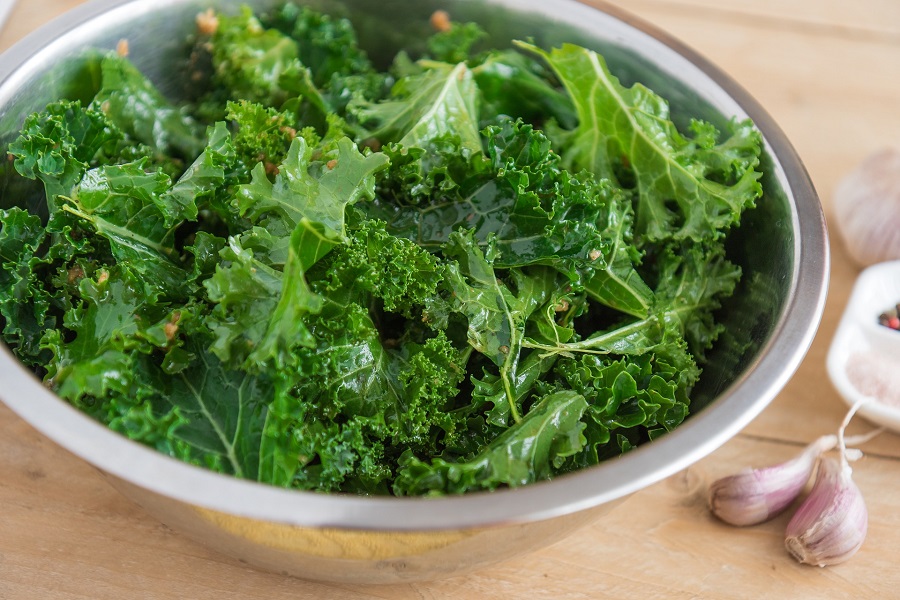 Instant Pot Kale Soup Recipes Close Up of a Bowl of Kale