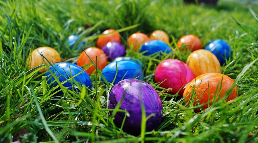  Instant Pot Easter Egg Recipes Colorful Easter Eggs in Grass