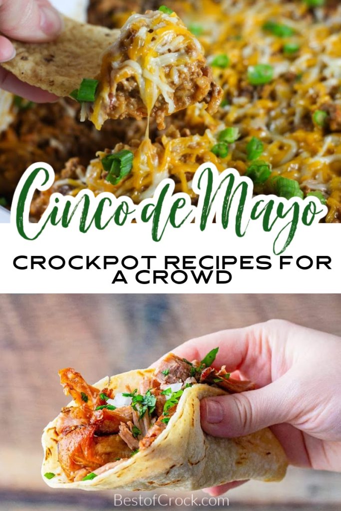 The best crockpot Cinco de Mayo party food ideas can help you get in on the fun with Mexican recipes and flavors. Mexican Crockpot Recipes | Crockpot Mexican Food | Cinco de Mayo Recipes | Tips for Cinco de Mayo Parties | Traditional Mexican Food Ideas | Slow Cooker Party Recipes #cincodemayo #partyfood