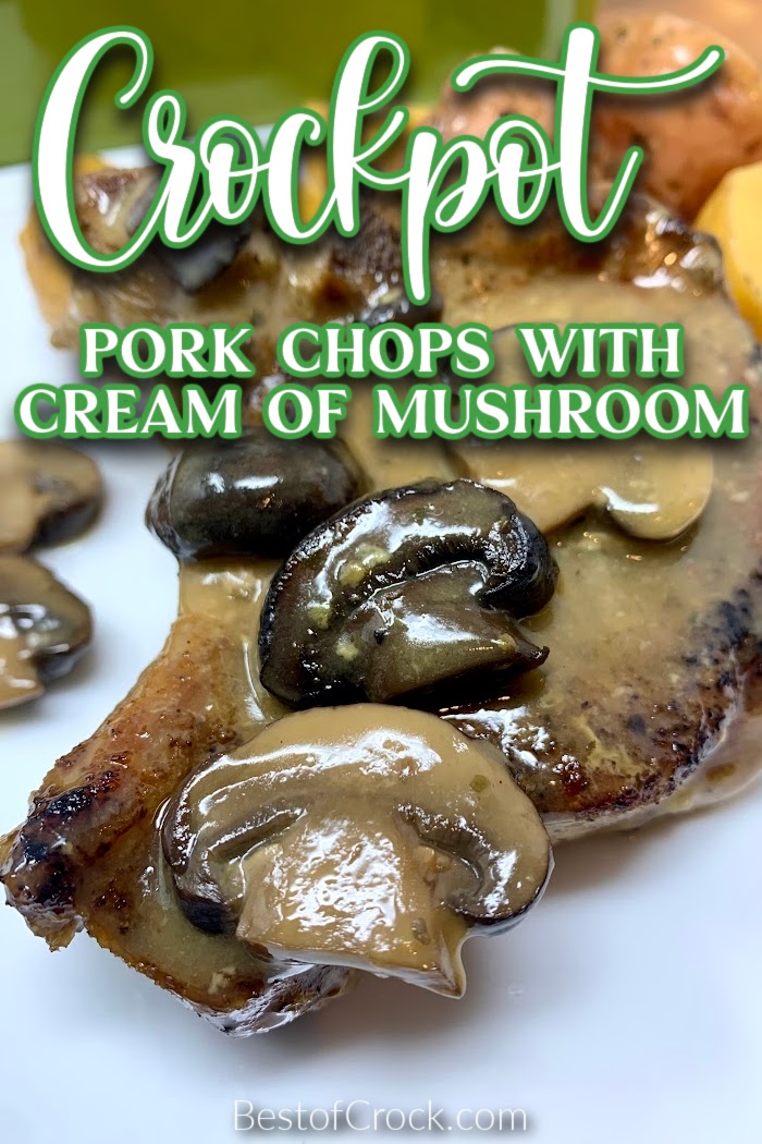 This crockpot pork chops with cream of mushroom soup recipe is easy to make and perfect for meal planning each week. Pork Chops and Potatoes | Crockpot Recipes with Pork | Slow Cooker Pork Chops | Crockpot Cream of Mushroom Soup | Crockpot Dinner Recipes | Easy Crockpot Recipes | Easy Dinner Recipes #dinnerrecipes #crockpotrecipes via @bestofcrock