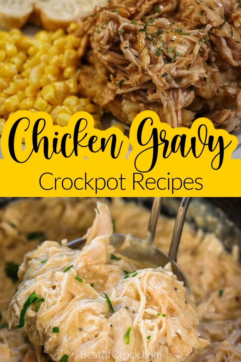 The best chicken and gravy crockpot recipes are filled with flavor and could serve as an entire meal in one dish. Crockpot Recipes with Chicken | Slow Cooker Recipes with Chicken | Chicken Dinner Recipes | Chicken Breast Recipes | Chicken Thighs Recipes | Dinner Recipes for a Crowd | Healthy Chicken Recipes | Flavorful Recipes with Chicken #chickenrecipes #crockpotrecipes via @bestofcrock