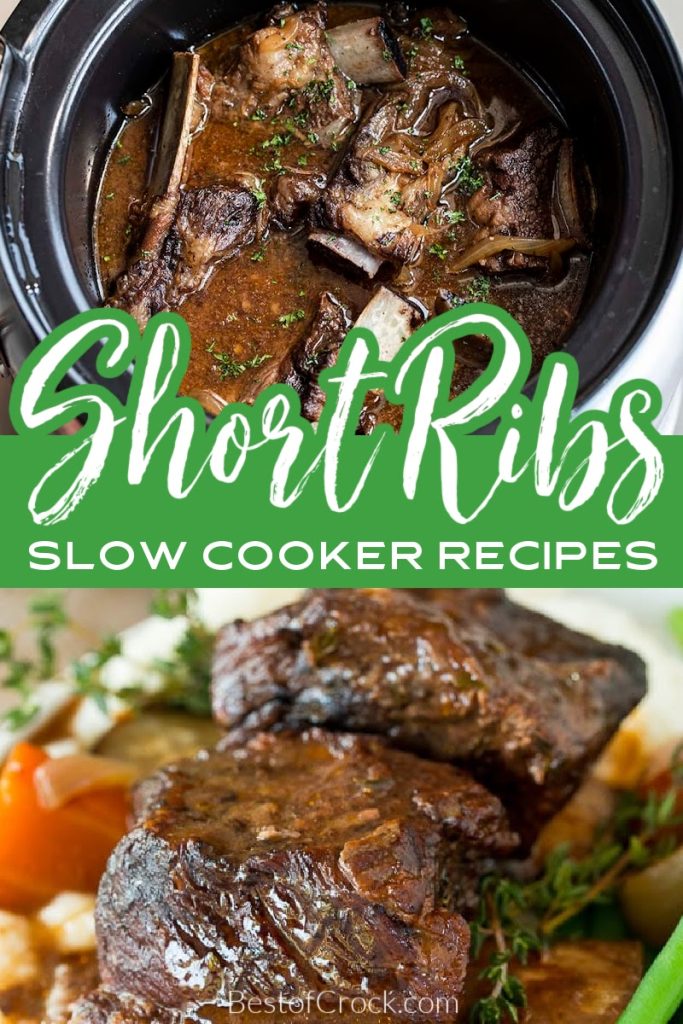 Slow Cooker Short Ribs Recipes can make you rethink the way you look at the best meats for grilling and how you cook ribs. Crockpot Ribs Recipes | Crockpot Recipes with Beef | Wine Braised Crockpot Recipes | Crockpot Recipes with Red Wine | Beef Dinner Recipes | Dinner Party Recipes | Slow Cooker Beef Recipes | Slow Cooker Ribs Recipes | Crockpot Recipes for Summer | Summer Slow Cooker Recipes #slowcooker #beefrecipes