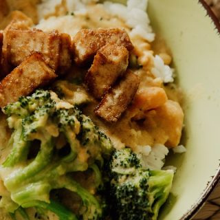 Instant Pot Chicken and Gravy Recipes Close Up of a Bowl of Chicken and Broccoli Covered in Gravy Over Rice