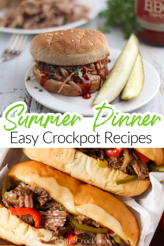 The best crockpot summer dinner recipes will give you the free time you need to enjoy the summer you have. Crockpot Dinner Ideas | Summer Dinner Ideas | Summer Crockpot Recipes | Summer Slow Cooker Recipes | Easy Dinner Recipes | Dinner Recipes for Families | Family Dinner Recipes | Summer Party Recipes | Summer Dinner Party Ideas #crockpotrecipes #summerrecipes