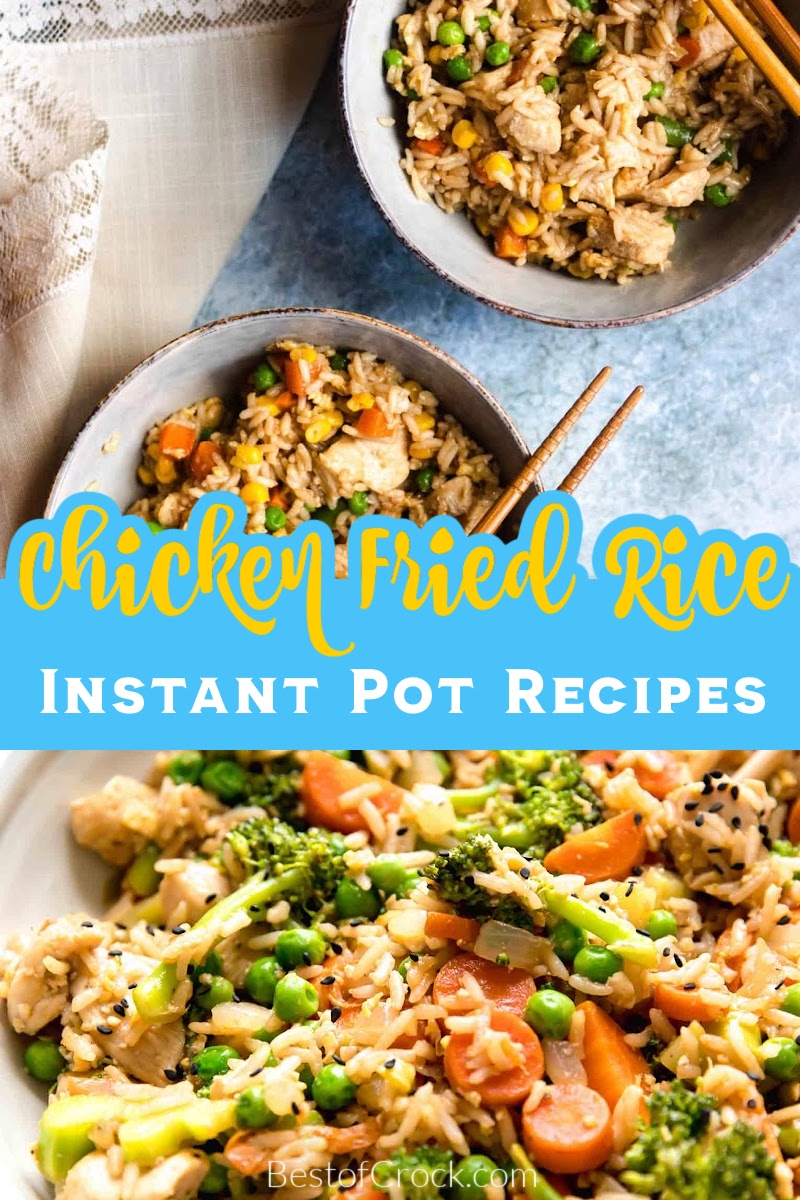 The best Instant Pot chicken fried rice recipes mean make at home Asian inspired dinners can be easy! Pressure Cooker Fried Rice Recipes | Instant Pot Side Dishes | Instant Pot Chinese Food Recipes | Easy Fried Rice Recipes | Asian Chicken and Rice Recipes | Instant Pot Chinese Food | Instant Pot Asian Recipes | Asian Side Dish Recipes | Chinese Side Dishes | Instant Pot Recipes with Chicken #instantpotrecipes #chinesefood via @bestofcrock