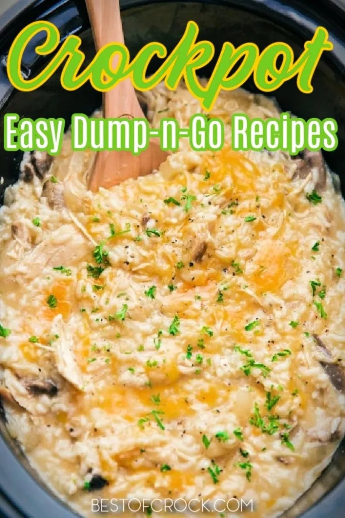 The best crockpot dump dinners can help give us a bit of a break from cooking dinner nightly at home for ourselves and our families. Easy Crockpot Recipes | Crockpot Dinner Recipes | Family Dinner Recipes | Dump and Go Recipes | Slow Cooker Dinners | Slow Cooker Dinner Recipes | Slow Cooker Family Recipes | Quick Dinner Recipes #dumpdinners #crockpotrecipes