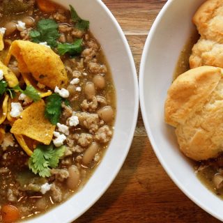 Crockpot Summer Dinner Recipes Two Bowls of Chili One Topped with Fritos and the Other Topped with a Biscuit
