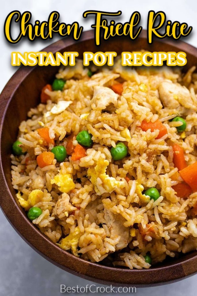 The best Instant Pot chicken fried rice recipes mean make at home Asian inspired dinners can be easy! Pressure Cooker Fried Rice Recipes | Instant Pot Side Dishes | Instant Pot Chinese Food Recipes | Easy Fried Rice Recipes | Asian Chicken and Rice Recipes | Instant Pot Chinese Food | Instant Pot Asian Recipes | Asian Side Dish Recipes | Chinese Side Dishes | Instant Pot Recipes with Chicken #instantpotrecipes #chinesefood