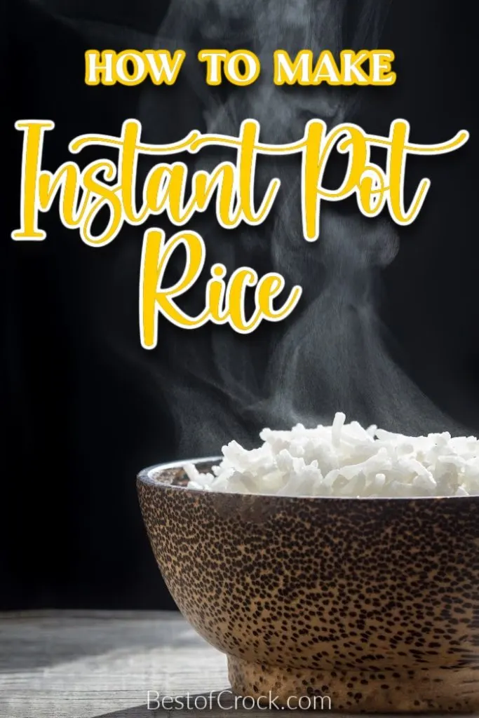 Learning how to make Instant Pot rice will help you make this easy side dish quickly resulting in perfectly cooked rice every time. Instant Pot Side Dish Recipes | Pressure Cooker Side Dishes | Quick Side Dishes | Easy Side Dish Recipe | How to Make Rice | Instant Pot Rice Recipe | Easy Dinner Recipes | Stir Fry Recipes #instantpotrecipes #dinnerrecipes