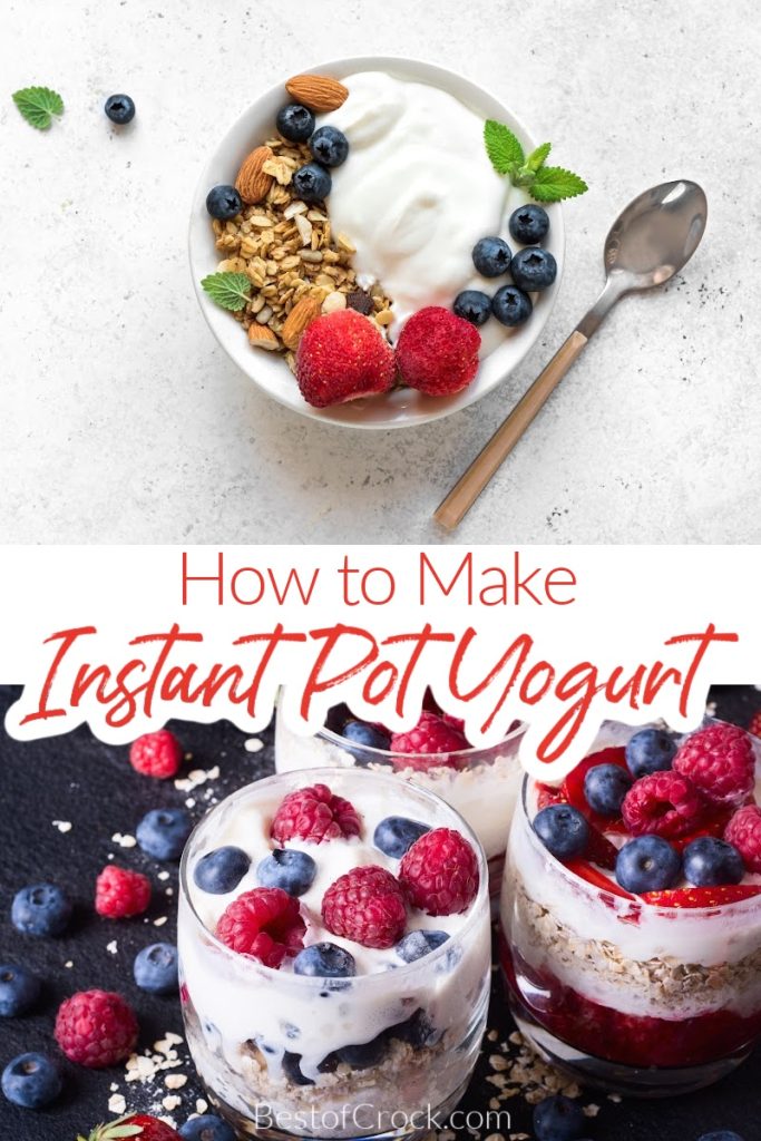 Learning how to make Instant Pot yogurt can help you save money on store-bought yogurt and allow you to make this healthy snack more often. Instant Pot Dessert Recipe | Instant Pot Snack Recipes | Healthy Instant Pot Recipes | Healthy Snack Recipes | healthy Dessert Recipes | Instant Pot Yogurt Recipe | Weight Loss Recipes | Instant Pot Weight Loss Recipes #instantpot #yogurt