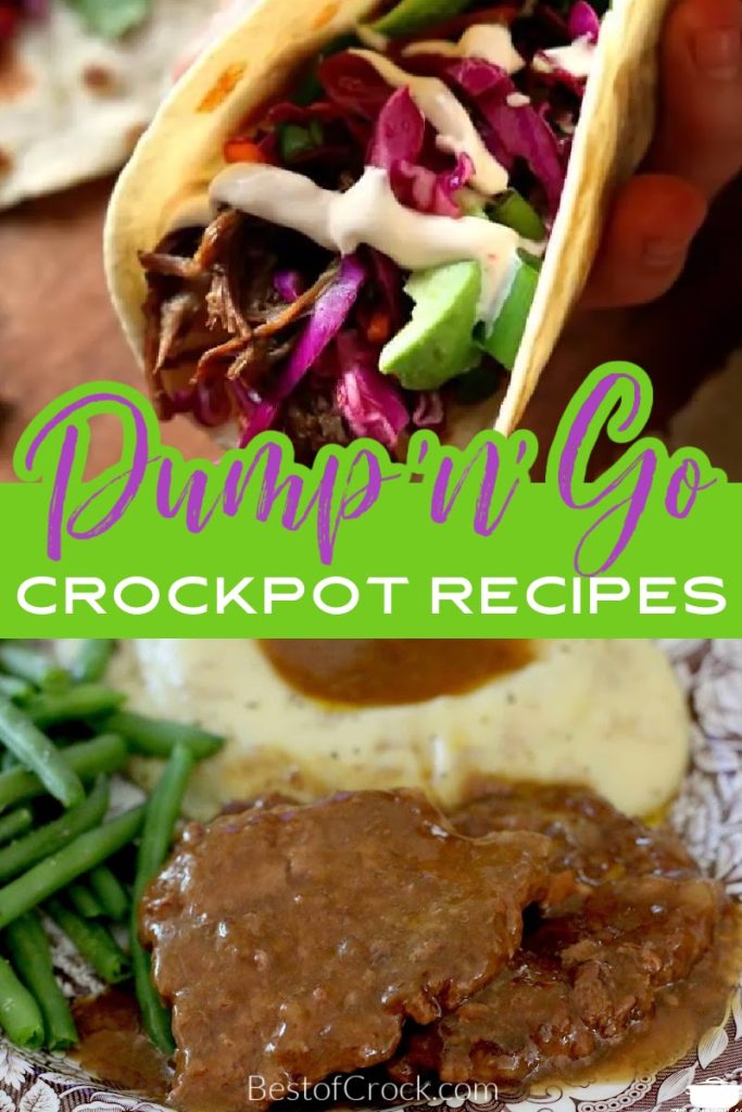 The best dump and go crockpot recipes are perfect for saving time in the kitchen and making cooking easier than ever before. Easy Crockpot Recipes | Crockpot Recipes for Dinner | Crockpot Recipes for Meal Prep | Meal Prep Crockpot Recipes | Healthy Crockpot Recipes | Crockpot Recipes with Chicken | Crockpot Recipes with Pork | Slow Cooker Dump and Go Recipes | Slow Cooker Dinner Recipes | Healthy Slow Cooker Recipes #crockpotrecipes #dumpandgorecipes