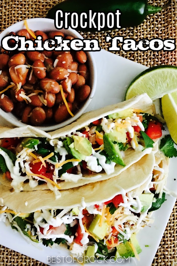 Homemade tacos are easy dinner recipes that you can make any night of the week, especially with this crockpot chicken tacos recipe. Shredded Chicken Tacos | Authentic Chicken Tacos | Mexican Chicken Tacos | Crockpot Shredded Chicken | Slow Cooker Tacos with Chicken | Slow Cooker Dinner Recipes | Crockpot Dinner Recipes Chicken | Crockpot Mexican Recipes | Slow Cooker Mexican Recipes #chickenrecipes #crockpotrecipes via @bestofcrock