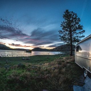 Crockpot Recipes for Camping RV Parked on the Shore of a Lake at Night