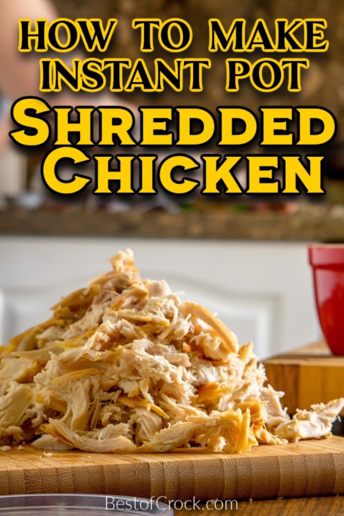 You can quickly learn how to make Instant Pot shredded chicken and then turn that shredded chicken into many different meals. Instant Pot Recipes with Chicken | Quick Chicken Recipes | Shredded Chicken Recipes | Instant Pot BBQ Shredded Chicken | Instant Pot Shredded Chicken Salad | Instant Pot Shredded Chicken Tacos | Instant Pot Shredded Chicken Sandwiches | Healthy Instant Pot Recipes | Meal Prep Chicken Recipes | Instant Pot Meal Prep Recipes #instantpot #dinnerrecipes