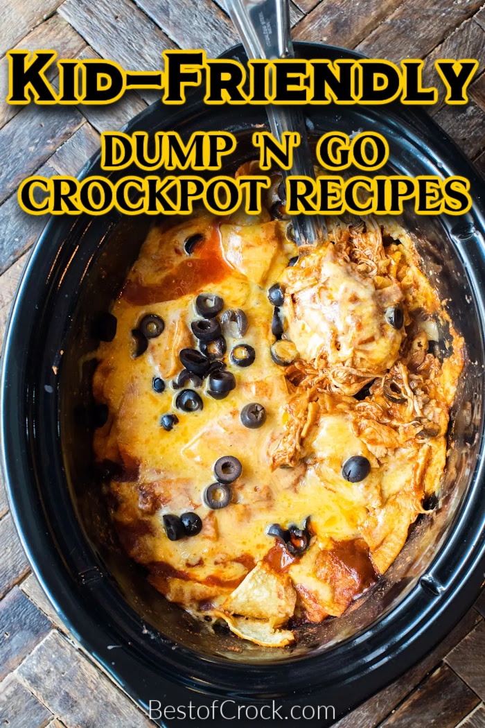 The best kid friendly dump and go crockpot recipes are perfect for busy school nights or when you just don’t feel like cooking. Crockpot Recipes for Kids | Slow Cooker Recipes for Kids | Family Dinner Recipes | Crockpot Family Meals | Slow Cooker Family Recipes | Dump and Go Slow Cooker Recipes | Crockpot Recipes with Chicken | Crockpot Recipes with Pork | Crockpot Pasta Recipes #crockpotrecipes #familyrecipes via @bestofcrock