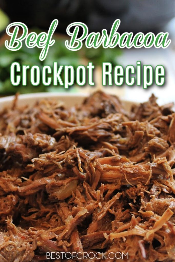 Our delicious beef barbacoa crock pot recipe is full of flavor and perfect for tacos, fajitas, beef bowls, burritos and more making delicious family dinners that everyone will love. Mexican Recipes | Crockpot Dinner Recipes | Low Carb Mexican Recipe | Keto Crockpot Recipes | Beef Crockpot Recipes | Taco Tuesday Recipes | Crockpot Mexican Recipes | Crockpot Recipes for Taco Tuesday #crockpotrecipes #partyfood