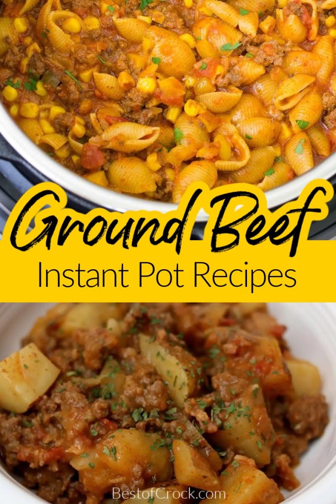 The best Instant Pot recipes with ground beef can help make dinner easy and exciting again as you try each delicious recipe. Ground Beef Recipes | Dinner Recipes with Ground Beef | Instant Pot Ground Beef and Rice | Instant Pot Hamburger Casserole | Korean Ground Beef Recipes | Easy Dinner Recipes | Instant Pot Dinner Recipes | Instant Pot Meal Planning #dinnerrecipes #instantpotrecipes