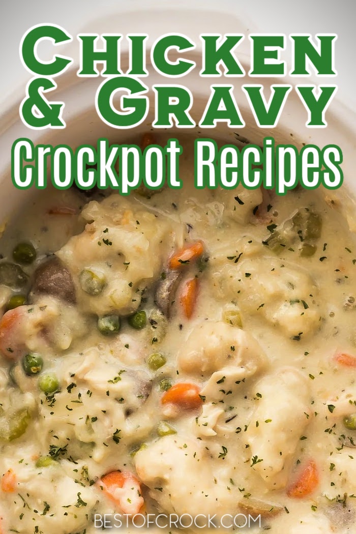 The best chicken and gravy crockpot recipes are filled with flavor and could serve as an entire meal in one dish. Crockpot Recipes with Chicken | Slow Cooker Recipes with Chicken | Chicken Dinner Recipes | Chicken Breast Recipes | Chicken Thighs Recipes | Dinner Recipes for a Crowd | Healthy Chicken Recipes | Flavorful Recipes with Chicken #chickenrecipes #crockpotrecipes via @bestofcrock