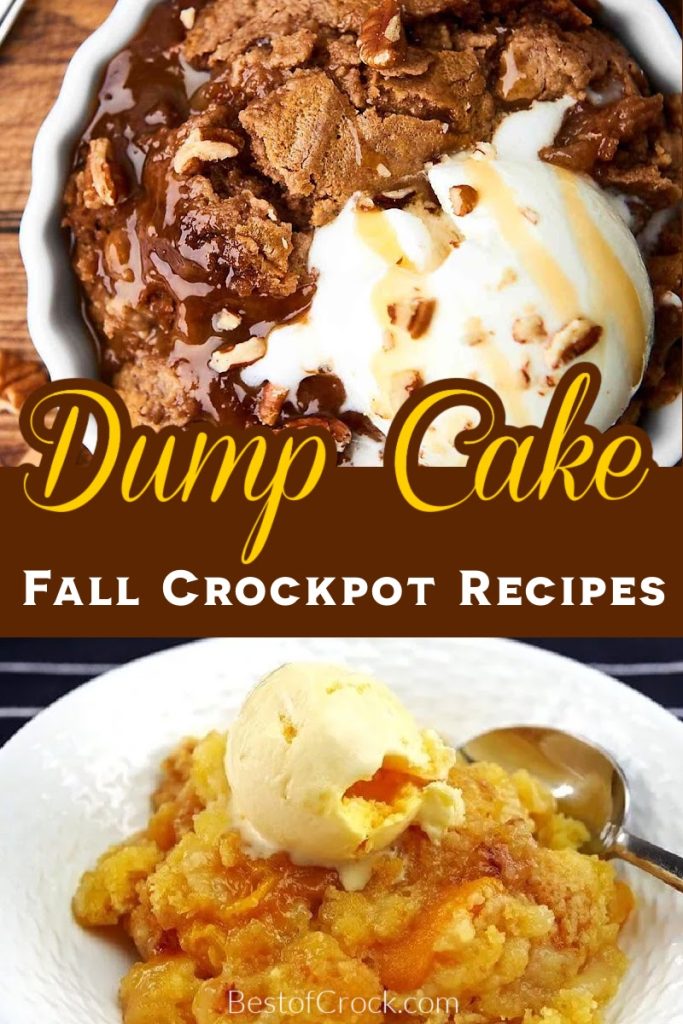 Fall is the perfect season for warm desserts! These delicious slow cooker fall dump cake recipes make baking as easy as set it and forget it. Slow Cooker Fall Desserts | Easy Dump Cakes | Fall Desserts | Apple Dump Cake Recipes | Crockpot Dessert Recipes | Fall Dessert Recipes | Crockpot Apple Crisp Recipes | Crockpot Cake Recipes | Thanksgiving Dessert Recipes #slowcooker #dessertrecipes