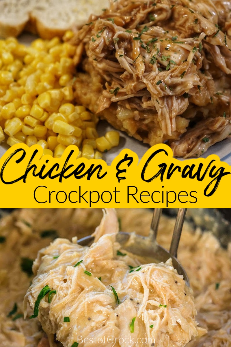 The best chicken and gravy crockpot recipes are filled with flavor and could serve as an entire meal in one dish. Crockpot Recipes with Chicken | Slow Cooker Recipes with Chicken | Chicken Dinner Recipes | Chicken Breast Recipes | Chicken Thighs Recipes | Dinner Recipes for a Crowd | Healthy Chicken Recipes | Flavorful Recipes with Chicken #chickenrecipes #crockpotrecipes via @bestofcrock