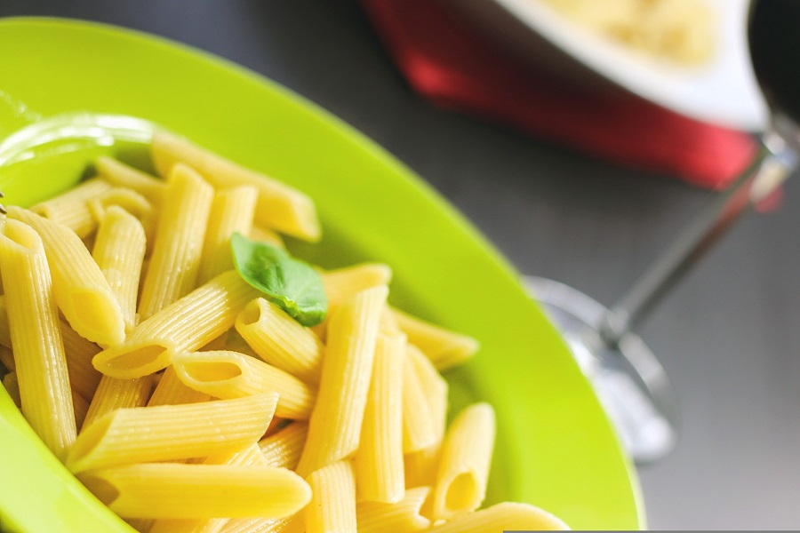 Instant Pot Chicken Pasta Recipes Close Up of a Plate of Pasta