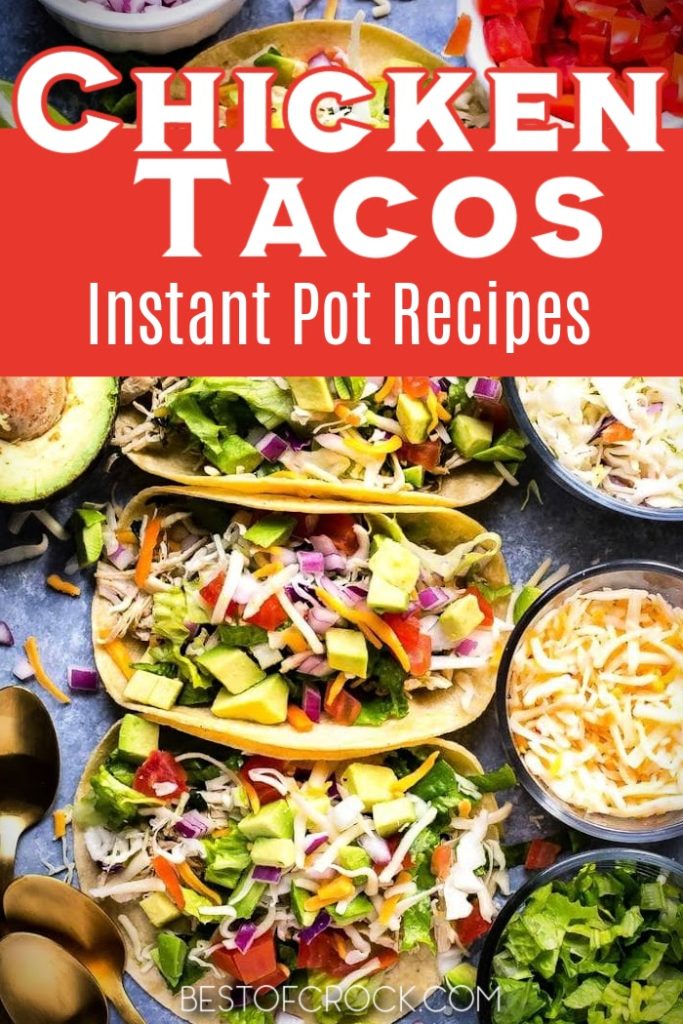 Instant Pot chicken tacos give you another option for chicken dinner recipes be it for a family dinner recipe or a party recipe! Instant Pot Recipes with Chicken | Instant Pot Mexican Recipes | Taco Tuesday Recipes | Instant Pot Taco Tuesday Recipes | Authentic Mexican Food Recipes | Unique Taco Recipes | Taco Recipes with Chicken | Pressure Cooker Taco Recipes | Pressure Cooker Recipes with Chicken #instantpotrecipes #tacotuesdayrecipes
