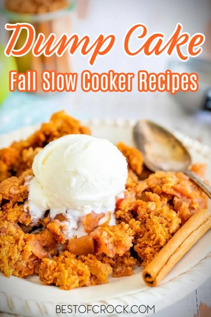 Fall is the perfect season for warm desserts! These delicious slow cooker fall dump cake recipes make baking as easy as set it and forget it. Slow Cooker Fall Desserts | Easy Dump Cakes | Fall Desserts | Apple Dump Cake Recipes | Crockpot Dessert Recipes | Fall Dessert Recipes | Crockpot Apple Crisp Recipes | Crockpot Cake Recipes | Thanksgiving Dessert Recipes #slowcooker #dessertrecipes