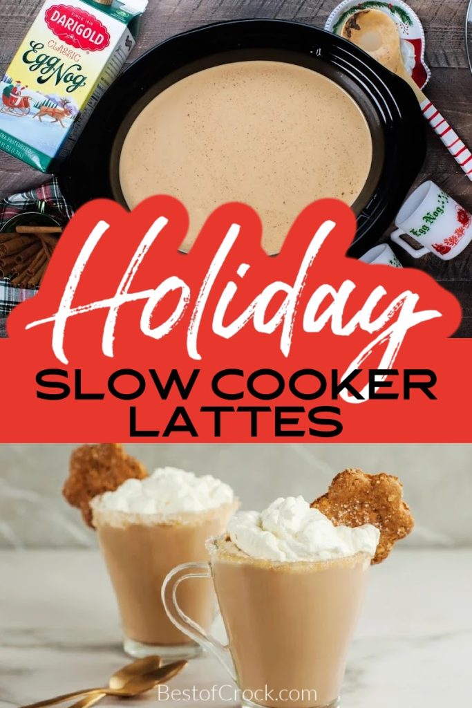 It is easier than ever to make slow cooker holiday latte recipes filled with seasonal flavors that can become part of your traditions. Slow Cooker Holiday Recipes | Slow Cooker Coffee Recipes | Vanilla Latte Recipe | How to Make a Latte | Holiday Crockpot Drink Recipes | Drink Recipes for Holiday Parties #holidays #slowcooker