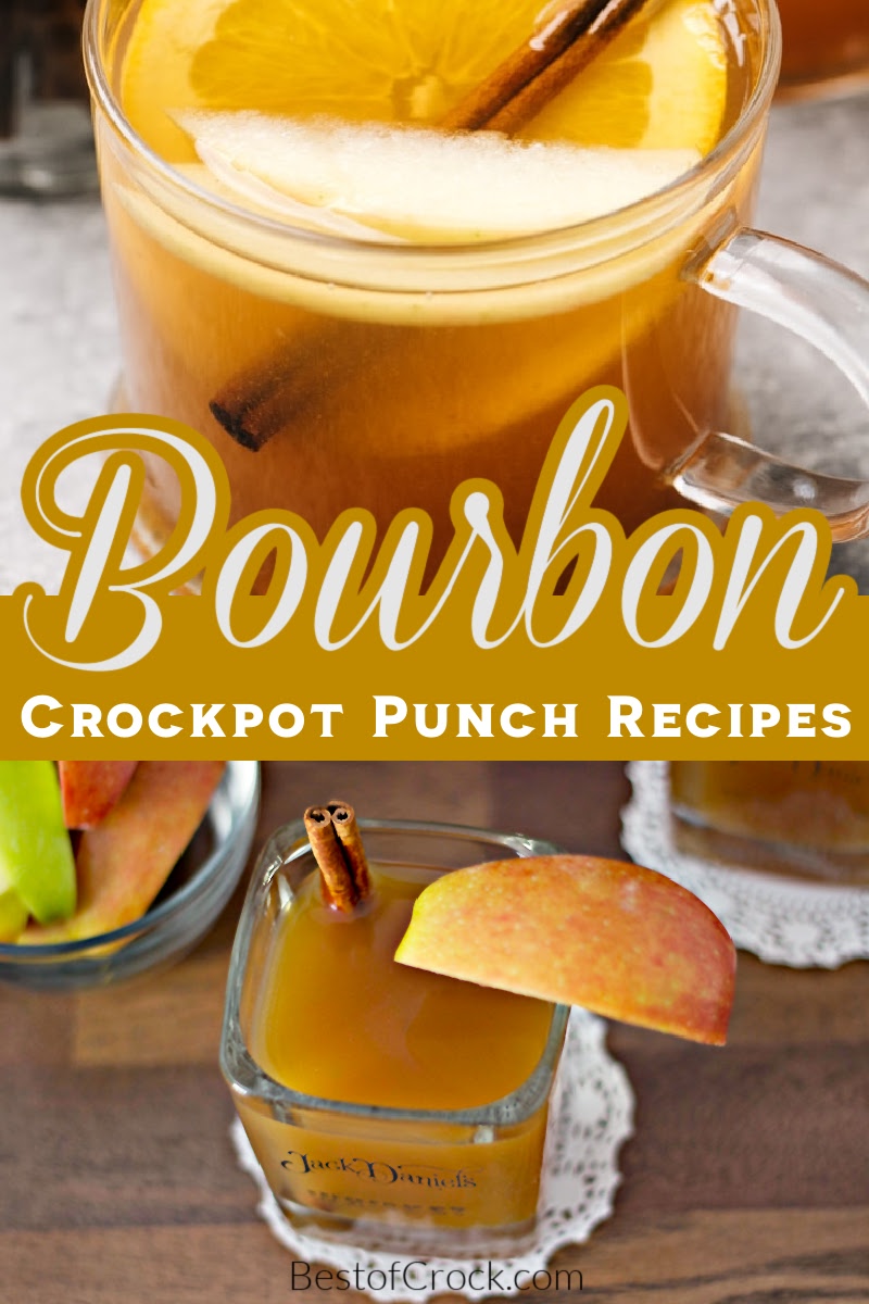 Crockpot bourbon punch recipes make the best fall cocktails for parties or just for sipping with a loved one; or as cocktail recipes for two. Crockpot Drink Recipes | Fall Crockpot Drink Recipes | Fall Crockpot Recipes | Thanksgiving Crockpot Recipes | Christmas Crockpot Recipes | Crockpot Recipes with Bourbon | Thanksgiving Cocktail Recipes | Christmas Cocktail Recipes #crockpotdrinks #fallcocktails