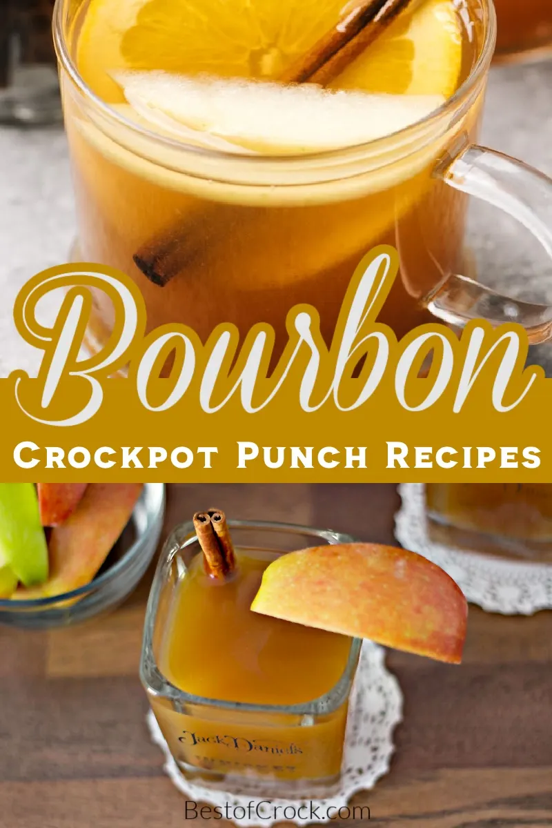 Crockpot bourbon punch recipes make the best fall cocktails for parties or just for sipping with a loved one; or as cocktail recipes for two. Crockpot Drink Recipes | Fall Crockpot Drink Recipes | Fall Crockpot Recipes | Thanksgiving Crockpot Recipes | Christmas Crockpot Recipes | Crockpot Recipes with Bourbon | Thanksgiving Cocktail Recipes | Christmas Cocktail Recipes #crockpotdrinks #fallcocktails via @bestofcrock