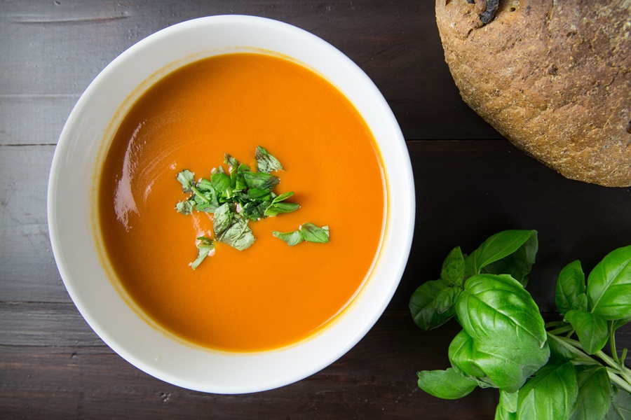 Best Instant Pot Soups for Winter Easy Instant Pot Soups Close Up of a Bowl of Orange Soup